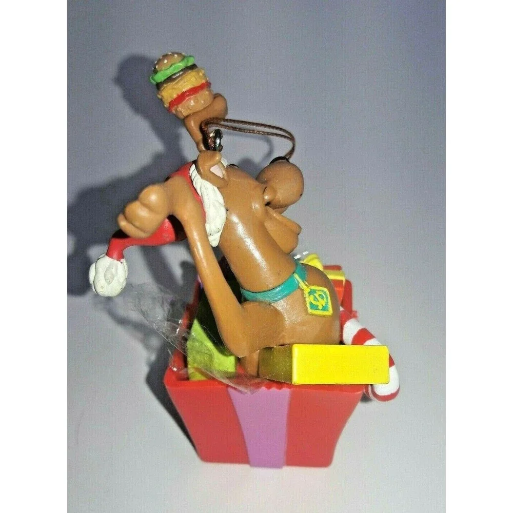 1999 Hanna Barbera Scooby Doo  Box Snacks Presents Hamburger Candy Cane Ornament